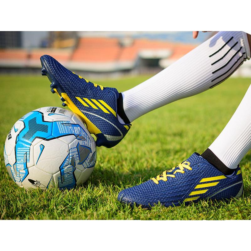 LSYAAAAA giày bóng đá nam FG mặc chống trượt chống sốc giày bóng đá nữ cậu bé cô gái kích thước 30-46