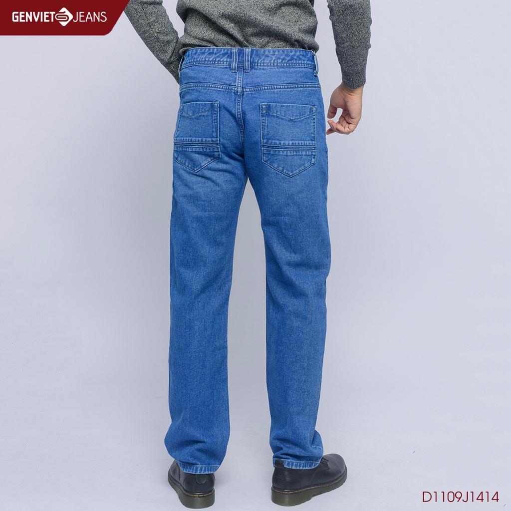 Quần Dài Jeans Nam Dáng Suông GENVIET D1109J1414