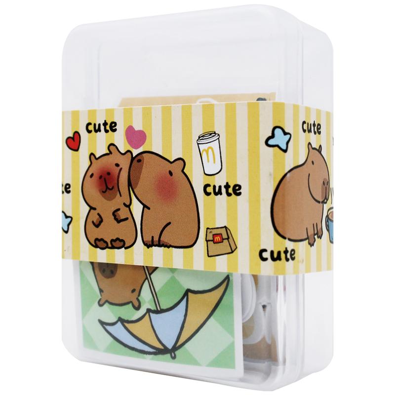 Hộp Sticker Trang Trí Capybara - WanLongDa BQ-51683 (Mẫu Màu Giao Ngẫu Nhiên)