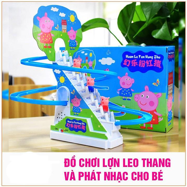 Đồ chơi heo peppa leo thang nhạc đèn