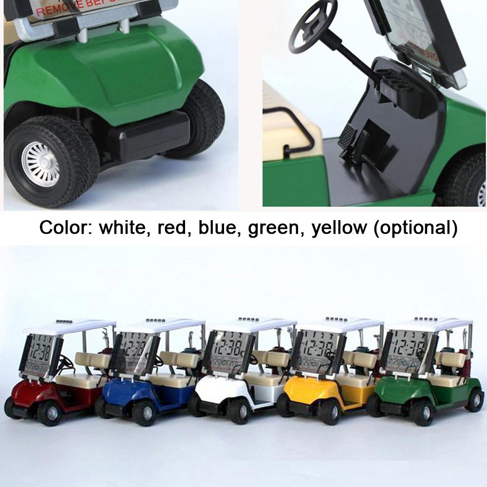 Đồng hồ đa năng có báo thức, lịch vạn niên hình xe gôn mô hình