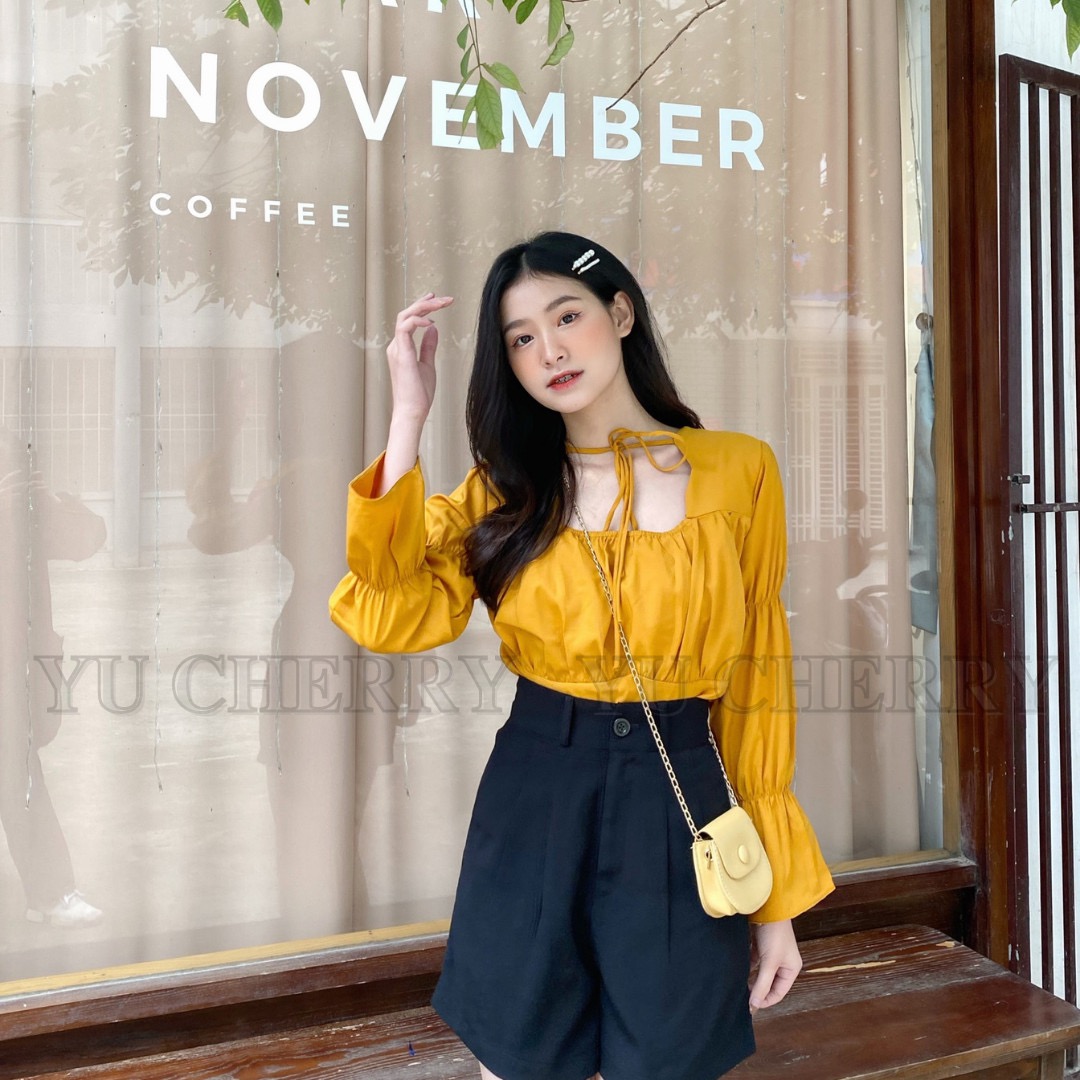 YU CHERRY | Áo nữ Long Sleeve Maya Top YA396