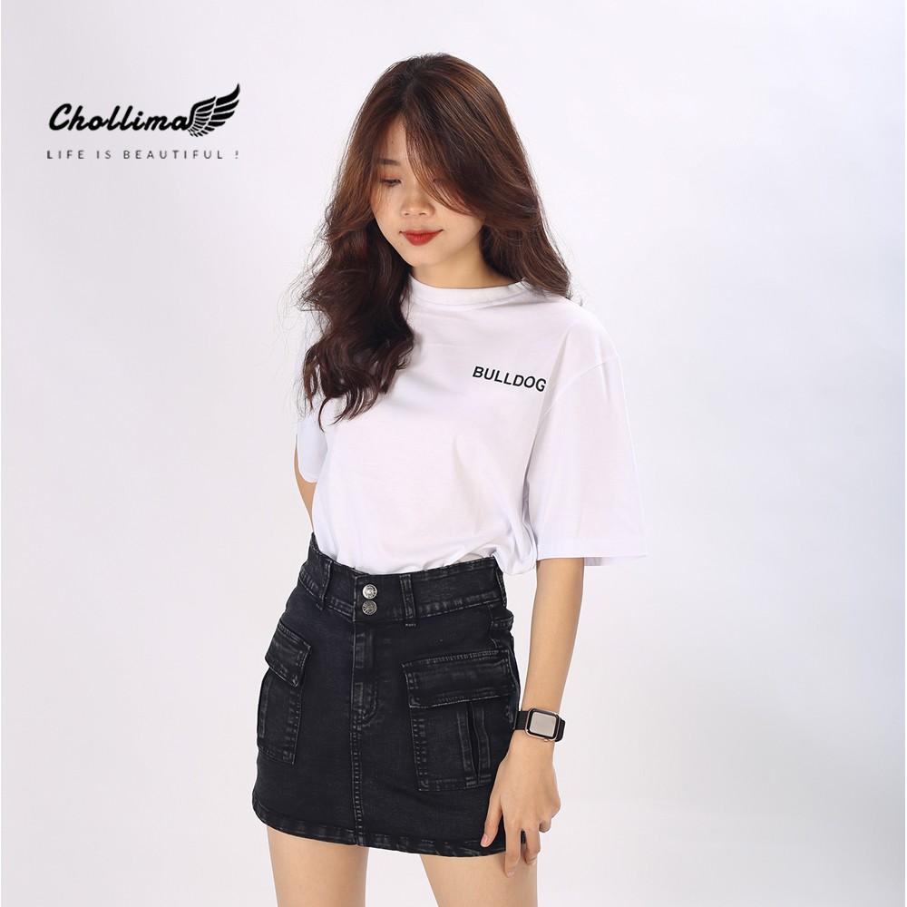 Váy jean co giãn túi hộp Chollima có quần trong VAY001 – váy bò co giãn ulzzang phong cách hàn quốc