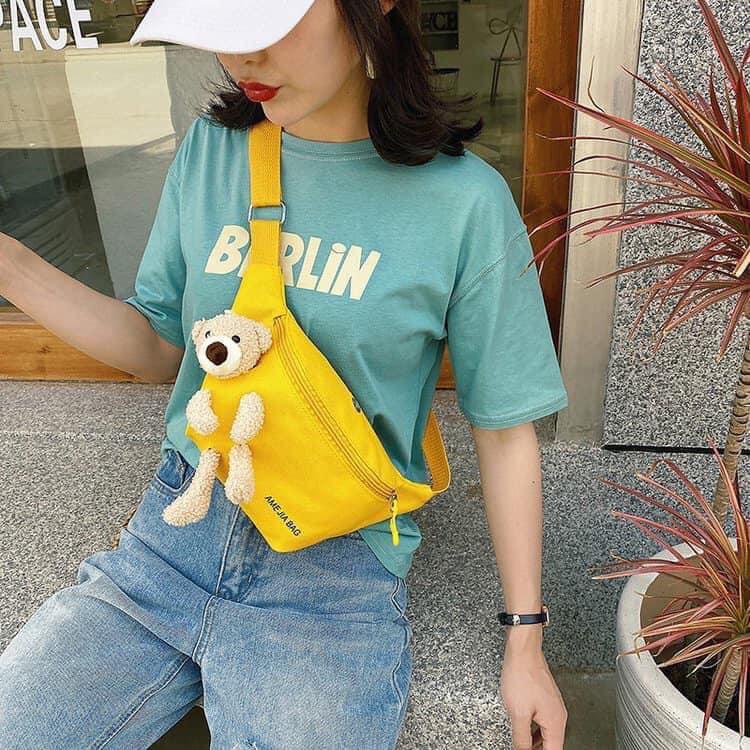 Túi gấu đeo chéo cho nữ cực xinh