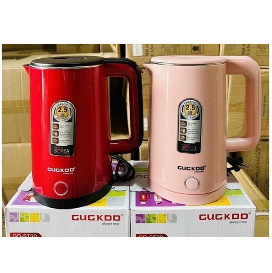 Ấm Siêu Tốc 2.5L GUGKDD GD-ST20 - Màu Ngẫu Nhiên - Hàng Chính Hãng