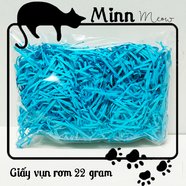 [22 Gram] Giấy vụn giấy rơm trang trí lót hộp quà hoặc túi giấy - giảm sốc món quà - Minn Meow