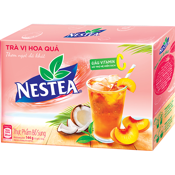 Trà NESTEA vị Hoa quả (Hộp 12 gói x 12g)