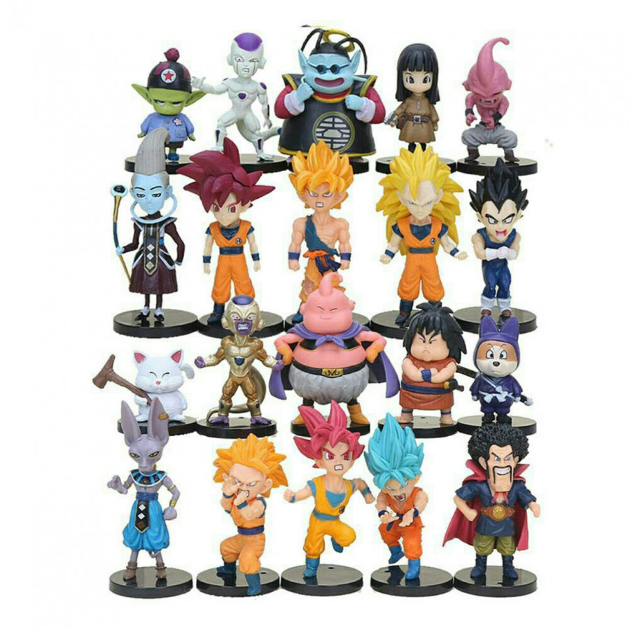 Bộ 20 Mô Hình Nhân Vật Trong Truyện Bảy Viên Ngọc Rồng - Dragon Ball ( cao 5-10cm)