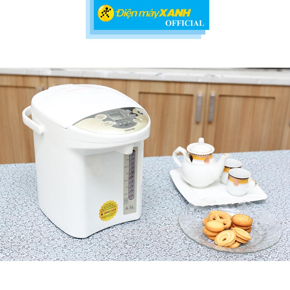 Bình thủy điện Toshiba PLK-45SF(WT)VN 4.5 lít - Hàng Chính Hãng