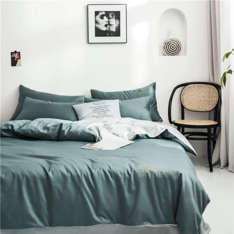 Bộ chăn ga gối lụa sumoi 60s cao cấp