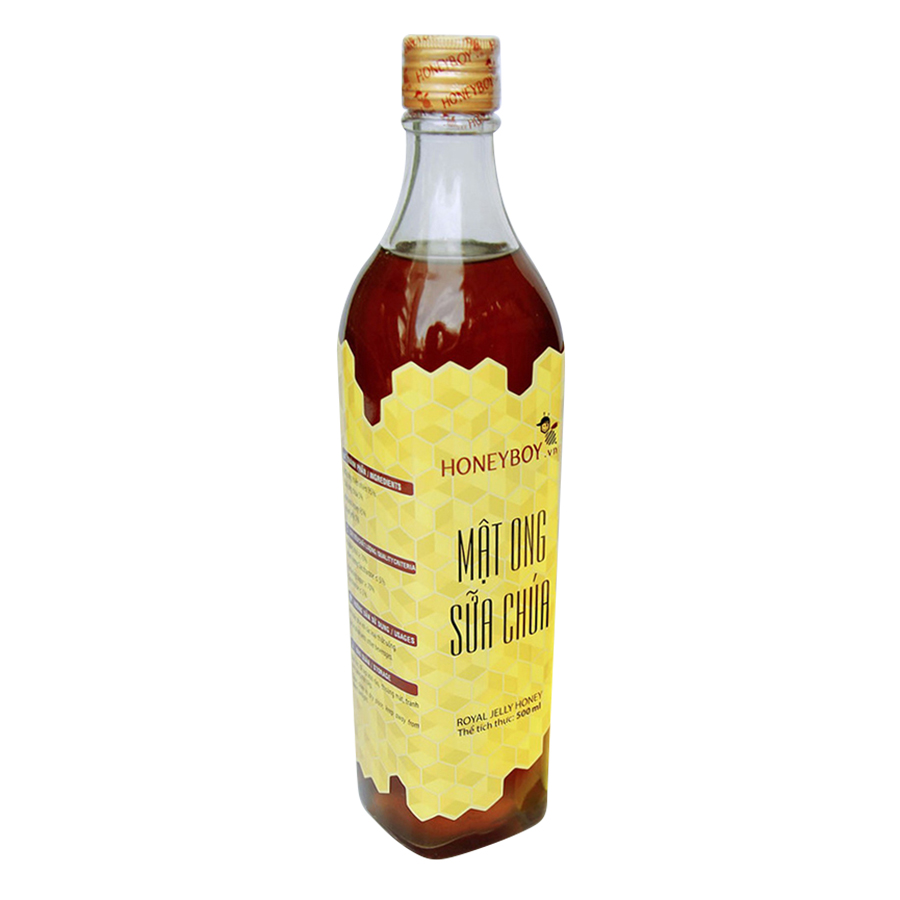 Combo Mật Ong Thô Honeyboy (1L) + Mật Ong Sữa Chúa Honeyboy (500ml) - Tặng Nghệ Đen Mật Ong Honeyboy (80g)