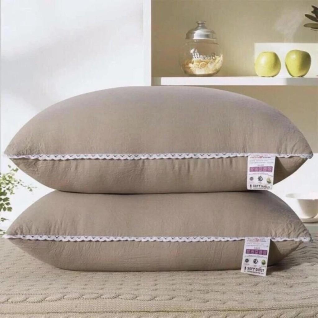 Xưởng Giá Sỉ - 4 GỐI NẰM VẢI COTTON ĐŨI SIÊU MỀM MỊN MÁT