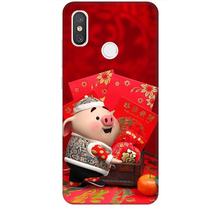 Ốp lưng dành cho điện thoại XIAOMI MI 8 Heo Lì Xì