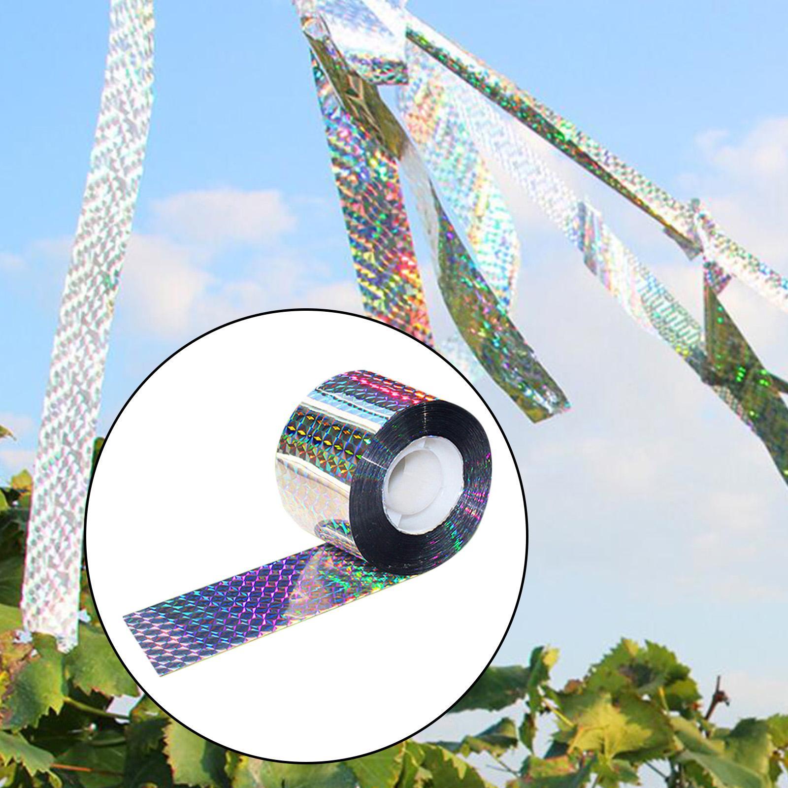 Bird Scare Tape Double Sided Reflective Ribbon Flash for Crows Garden