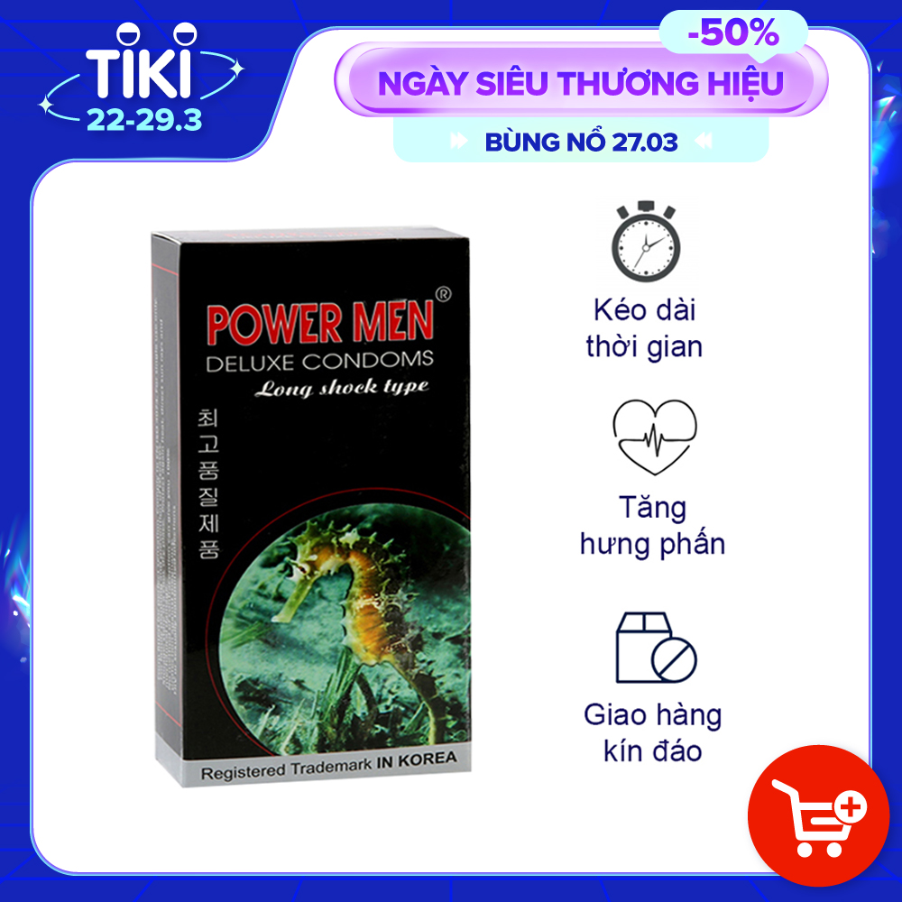 Bao Cao Su Power Men Long Shock 12 Chiếc