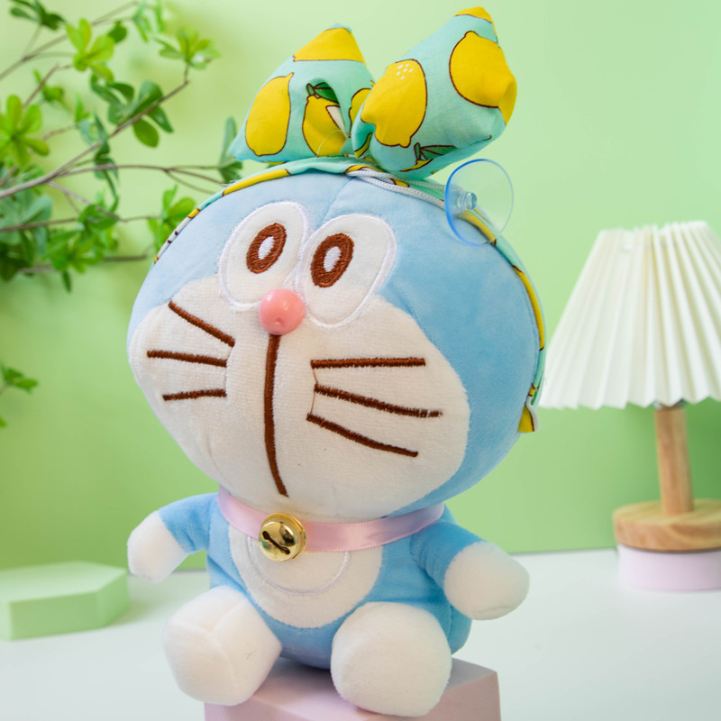 Gấu Bông Doremon (Doraemon) Đeo Nơ Dễ Thương Mẫu Mới Siêu Hot Cưng Xỉu (25cm) Hàng Xịn Cao Cấp, An Toàn Cho Người Sử Dụng