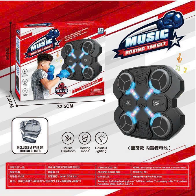 Máy tập đấm bốc theo nhạc Music Boxing tặng kèm găng tay phát nhạc qua Bluetooth