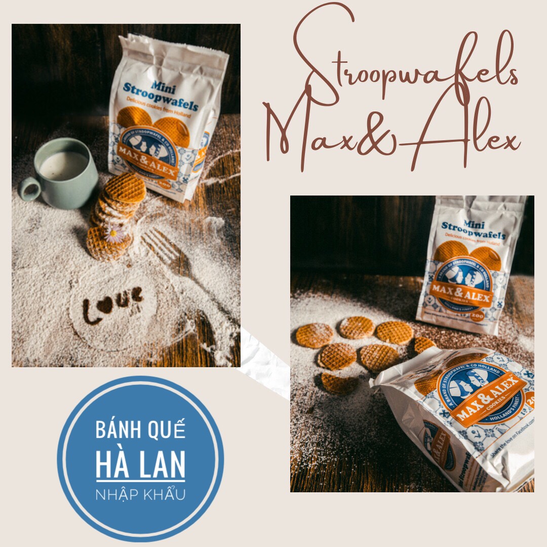 Bánh Quế Stroopwafels Max &amp; Alex - Đặc sản Hà Lan Nhập Khẩu