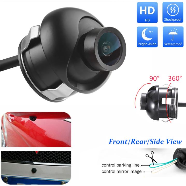 Camera Cặp Lề Khoan Gương Và Màn Hình Taplo 5 Inch