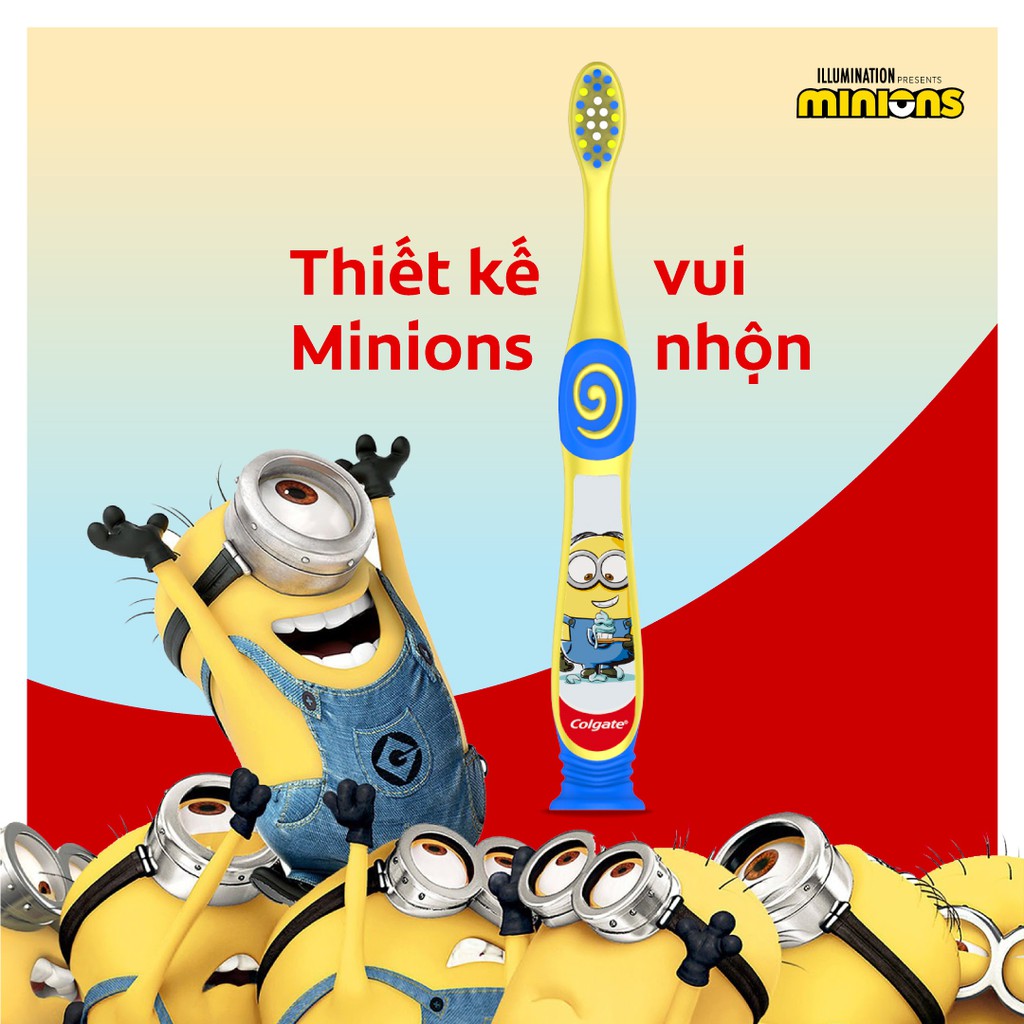 [Gift] Bàn chải Colgate Minion dành cho bé từ 2 tuổi