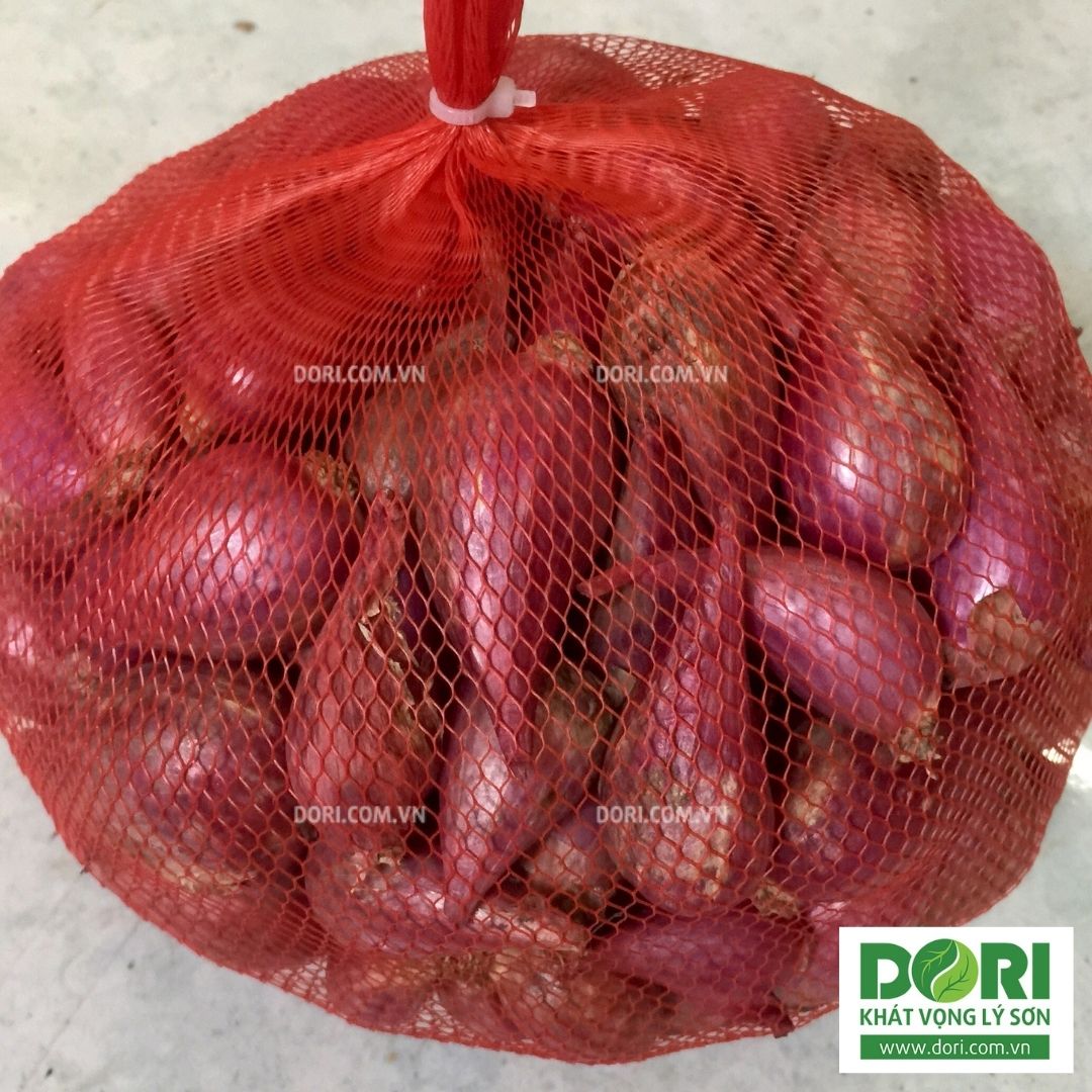 Đặc Sản Phan Rang - Hành tím khô Phan Rang - Dori Thơm - 1kg - củ to tròn rất khô và thơm