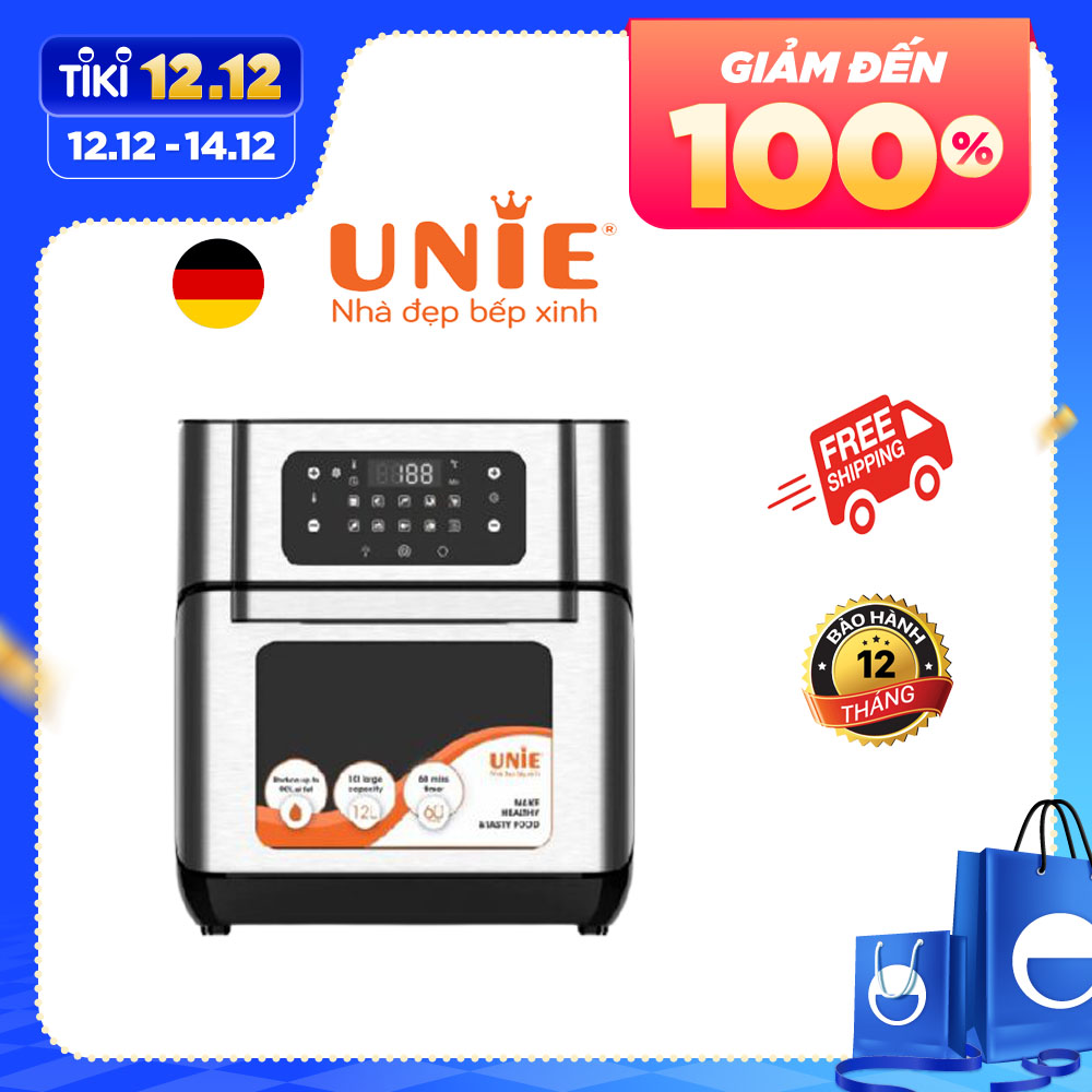 Nồi chiên không dầu  UNIE UE-1000 dung tích 10L công suất 1800W - Hàng chính hãng