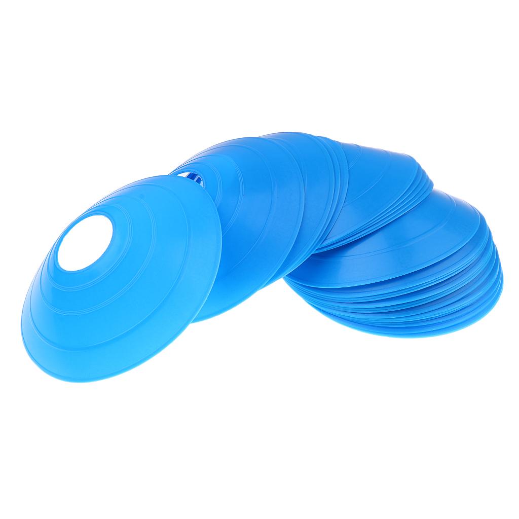25 Pieces Sport Soccer Mini Disc Cones Boundary Marker Agility Training Aids