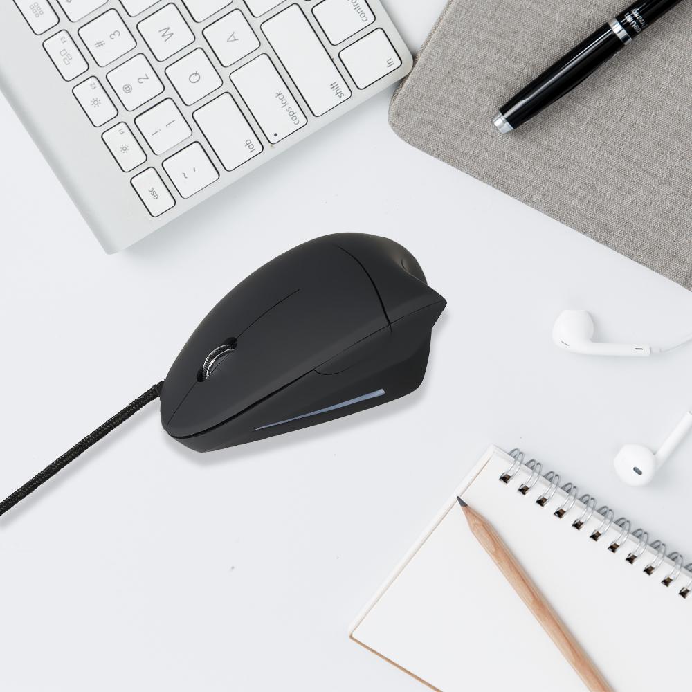 Chuột dọc USB Công thái học có độ chính xác cao có thể điều chỉnh 800/1200/2000/3200 DPI 5 nút Có dây