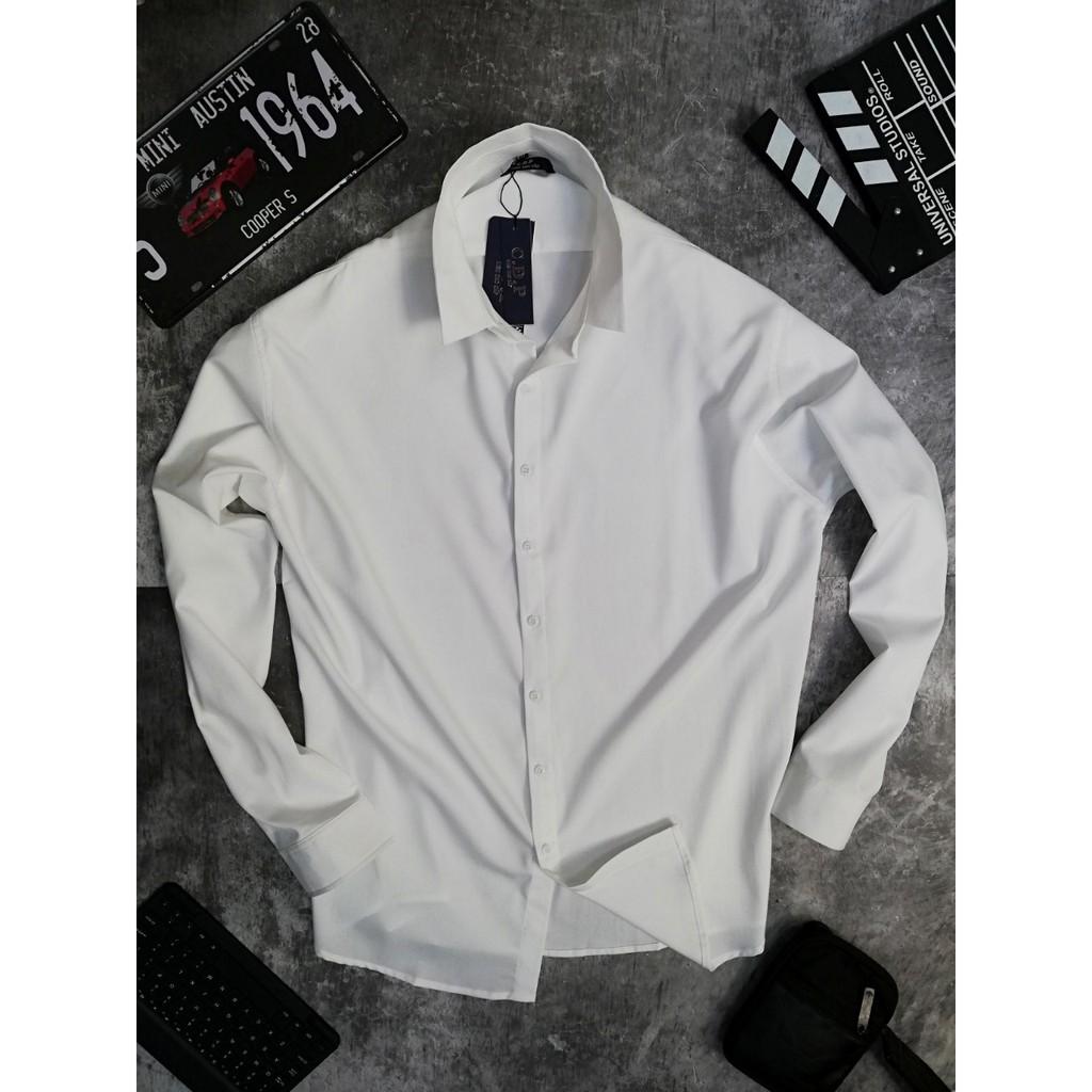 ÁO SƠ MI NAM BIG SIZE MÀU TRẮNG tay dài