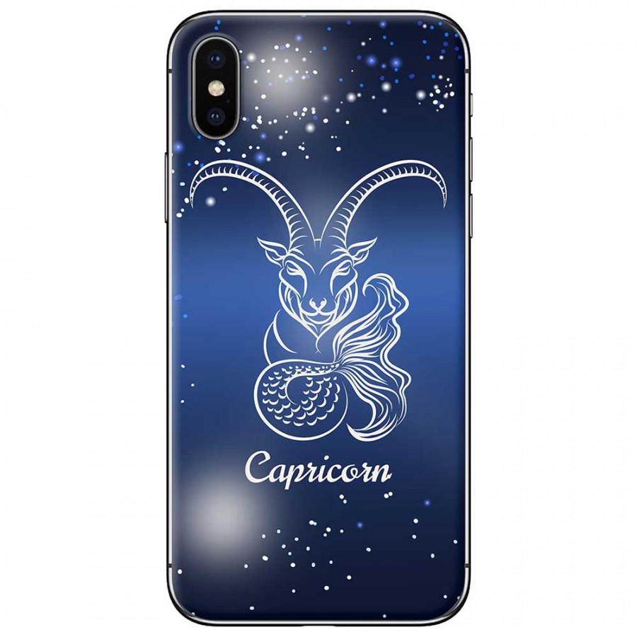 Ốp lưng  dành cho iPhone X mẫu Cung hoàng đạo Capricorn