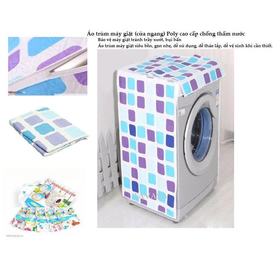 Áo trùm máy giặt cửa trước ,từ 9-10kg ,vải dù 100/%,siêu bền ,chống nước,bui, ẩm