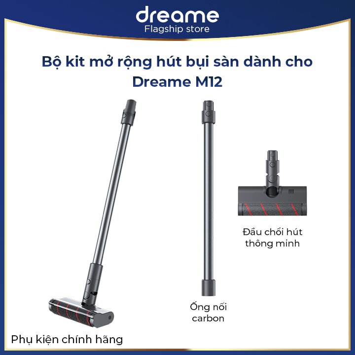 Máy Lau Sàn Kiêm Hút Bụi Cầm Tay 2 trong 1 Dreame M12 - Hàng chính hãng