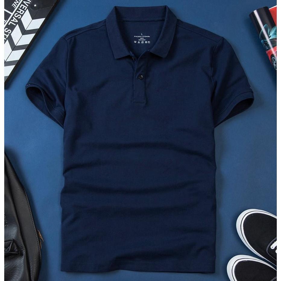 Áo Thun nam POLO vải thun mát lạnh chất cotton 4 chiều cao cấp-PLO213