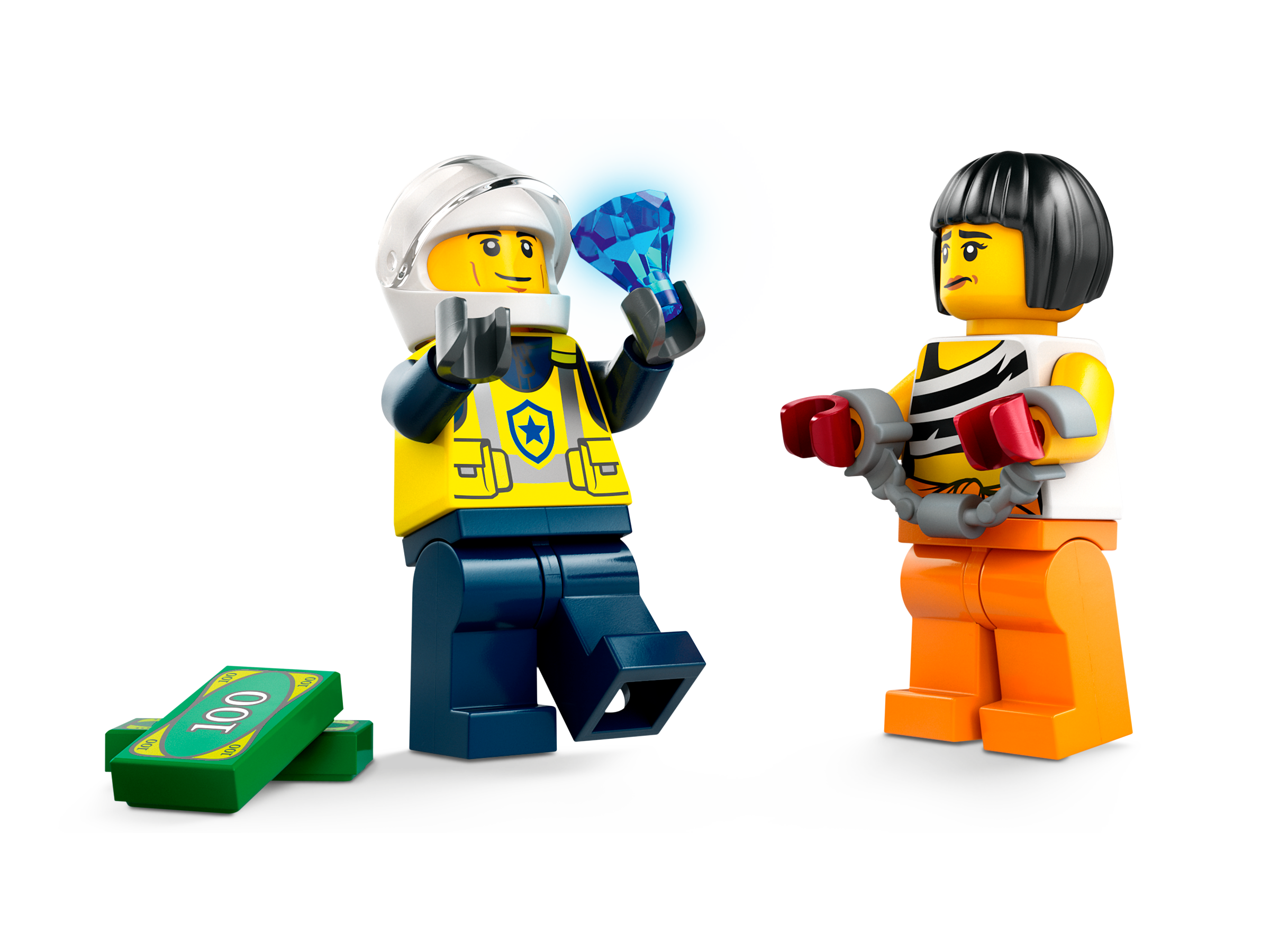 Đồ Chơi Lắp Ráp Xe Cảnh Sát Truy Đuổi Tội Phạm - Police Car And Muscle Car Chase - Lego City 60415 (213 Mảnh Ghép)