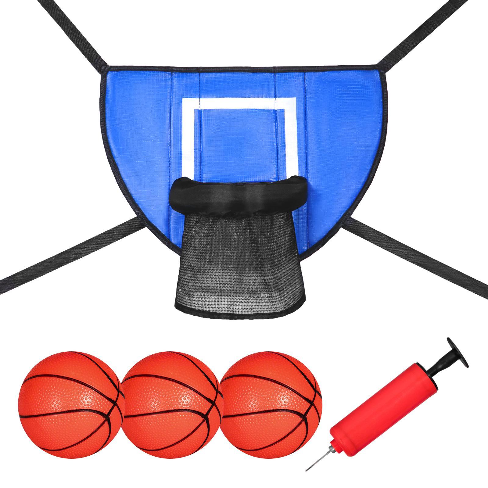 Mini Trampoline Basketball Hoop Goal Game Trampoline Accessory for All Ages