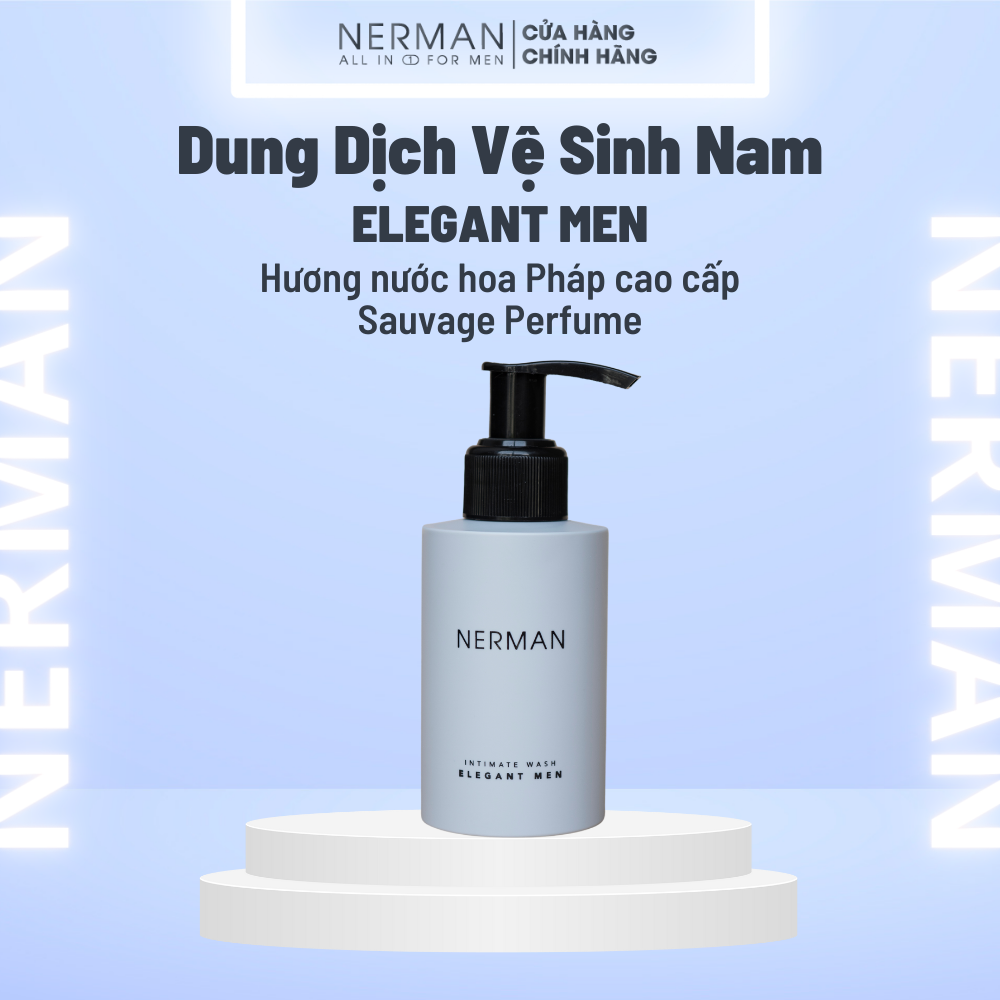 Dung dịch vệ sinh nam Elegant Men Nerman Sauvage Perfume hương nước hoa cao cấp 100ml