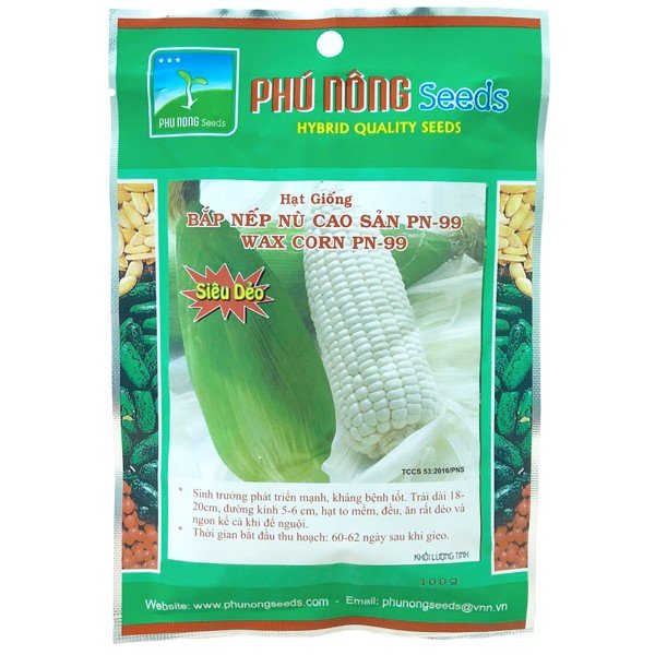 Hạt giống Bắp nếp nù cao sản Phú Nông PN-99 - Gói 100g