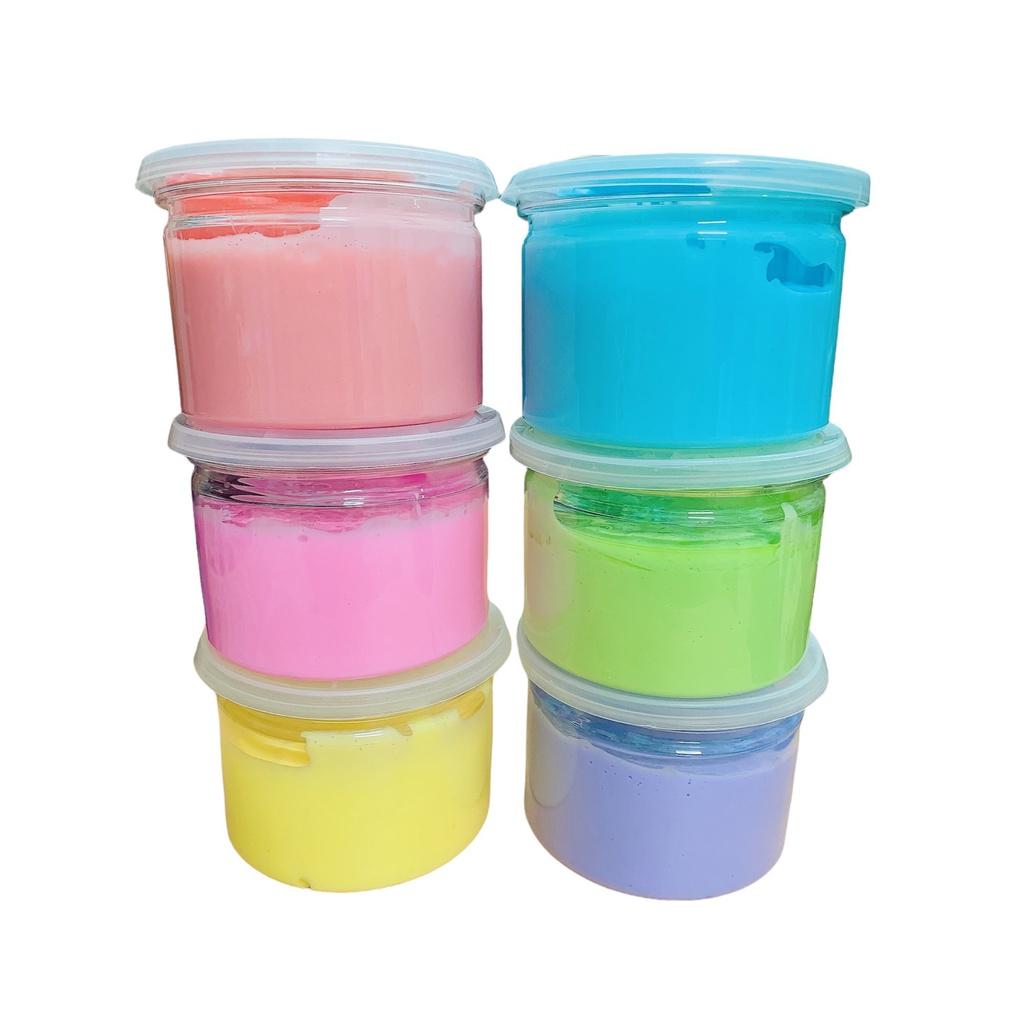 Slam Slime Basic set 6 hũ siêu to cực đại HÀNG VIỆT NAM giúp bé giảm căng thẳng mệt mỏi trong cuộc sống và học tập BAS-6