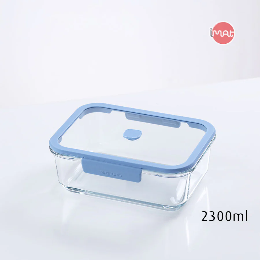 Bộ hộp thủy tinh chân không Neoflam VACU 6 món có bơm hút chân không kèm theo, dùng trong nhà bếp, lò nướng, lò vi sóng, tủ lạnh, máy rửa chén