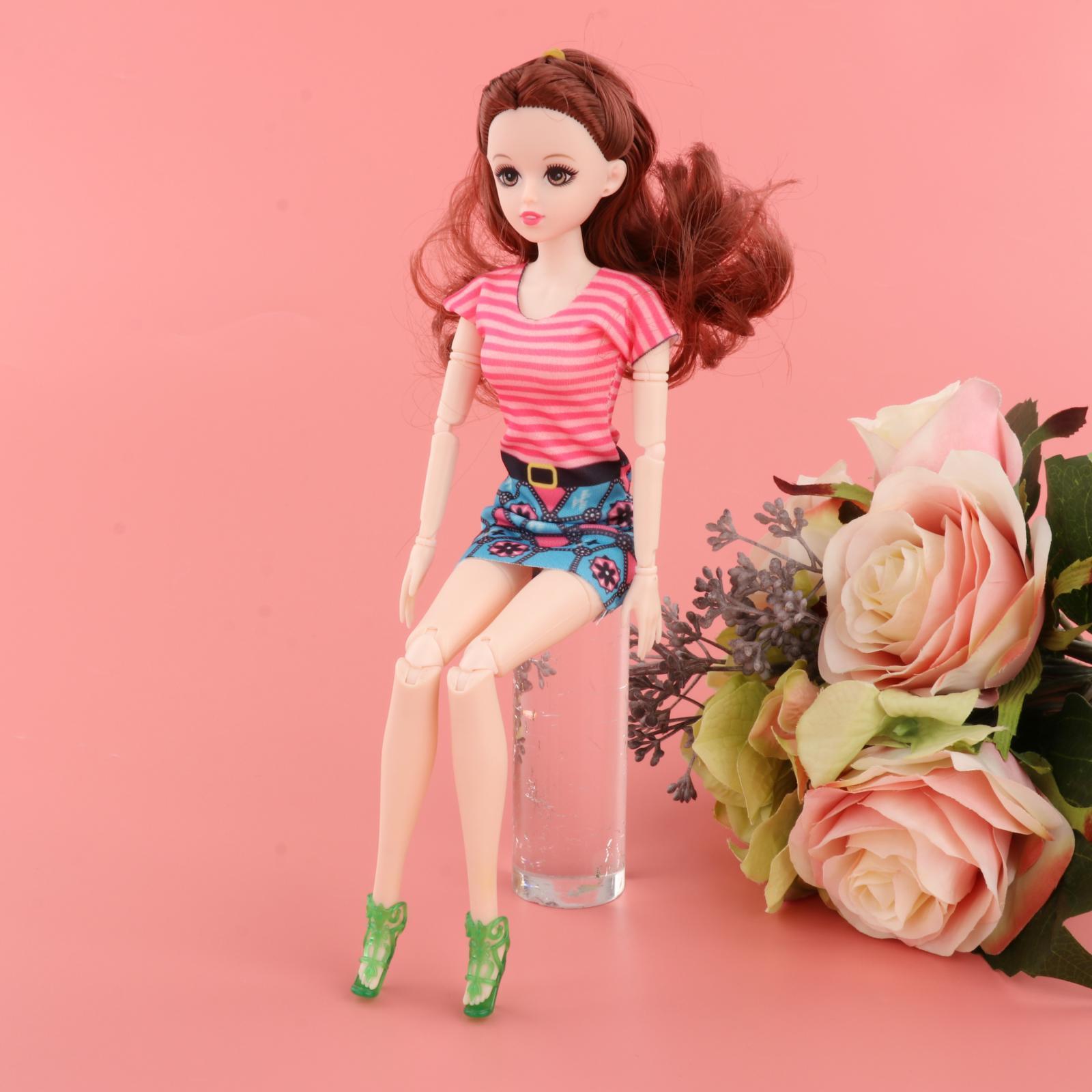 12 Inch 1/6 BJD Doll DIY Toys Full Set Clothes Shoes Gift for Girls