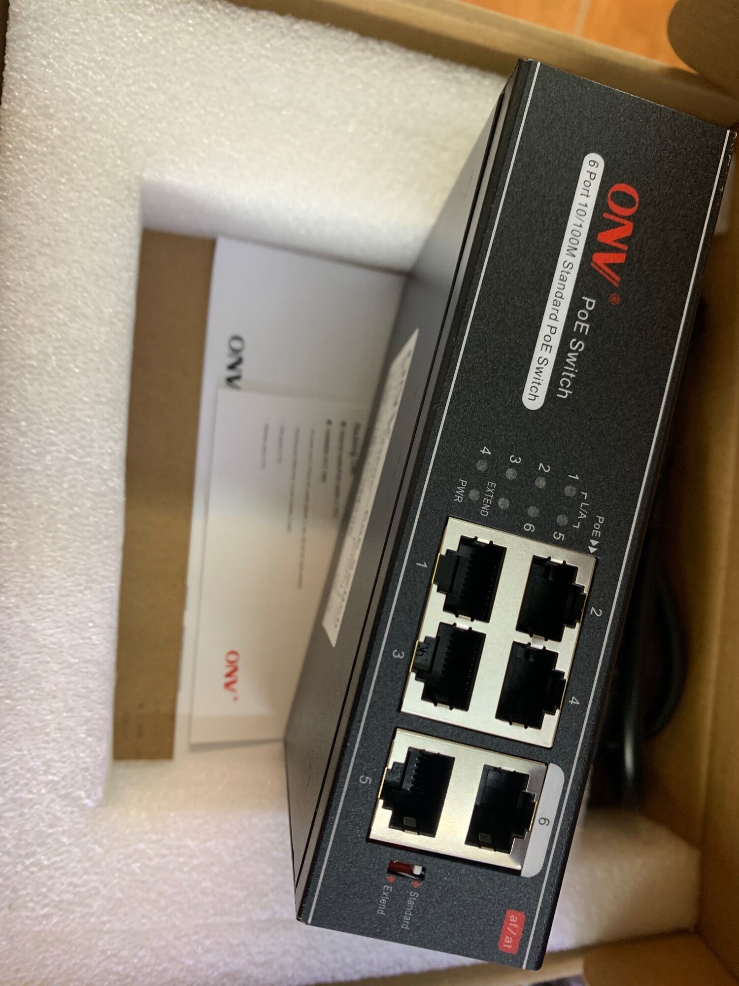 Switch POE Port ONV H1064PLS 4 Cổng POE Cấp Nguồn Qua Dây Mạng-HÀNG CHÍNH HÃNG