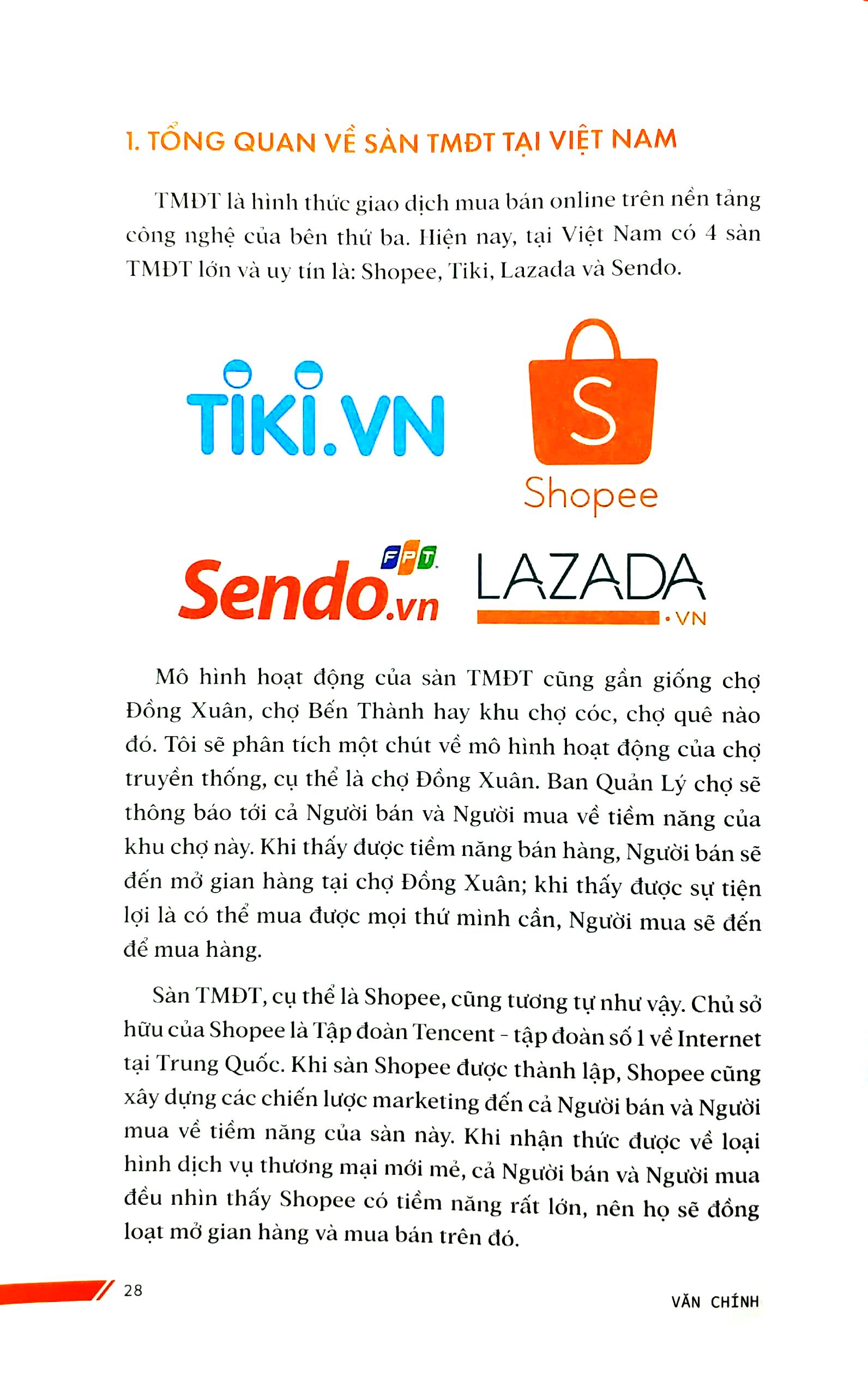 Sách - Bán Hàng Shopee Thực Chiến Từ A-Z - 36 Chiến Lược Đỉnh Cao Bùng Nổ Doanh Số (Tái Bản)
