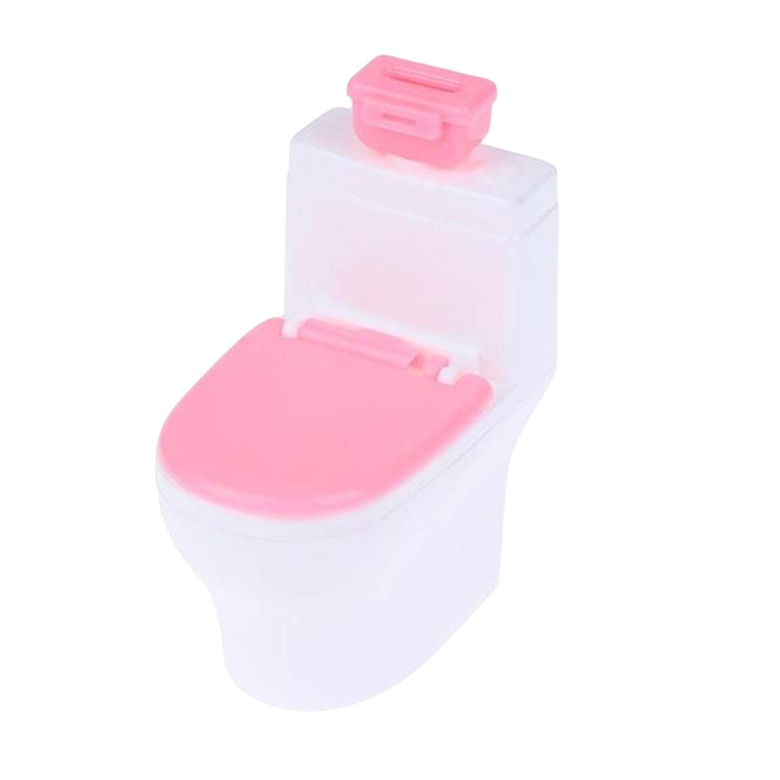 Dollhouse Toilet Life Scene Dollhouse Furniture Decor for Kids Girls Gifts
