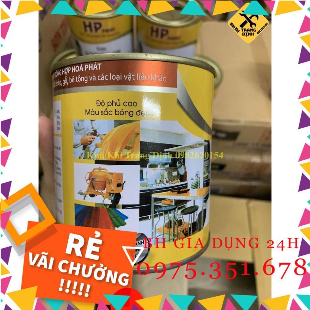 Sơn Alkyd Tổng Hợp Cho Sắt, Kim Loại, Gỗ, Bê Tông Hòa Phát... 800ml-Giadung24h