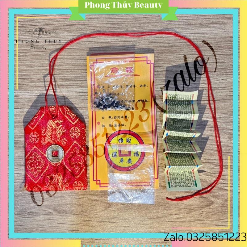 Túi Phước Lành Chiêu Hút Tài Lộc Của Cải Cầu Bình An May Mắn Để Túi Sách, Ví Mang Theo Người Hoặc Để Tủ Đồ
