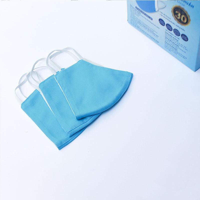 Túi 03 Khẩu Trang Vải Y Tế Kháng Khuẩn 2 Lớp LAKA Anti Bacterial Face Mask