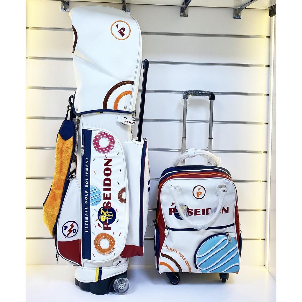 Set túi golf nữ (OEM) P.O.S.E.I.D.O.N PD0818 WHEEL BAG SET ( có bánh xe 3 màu tùy chọn ) 2019