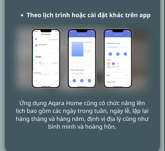 [Quốc tế] Bộ kéo rèm thông minh Aqara Curtain Driver E1 (Ray Thẳng/Ray Tròn) Dùng Pin Zigbee 3.0 - Hàng Chính Hãng - Support HomeKit, Alexa, Google Assistant and IFTTT