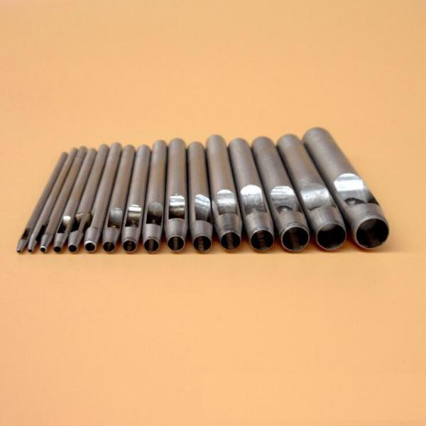 5 Pack Leather Craft Steel Hole Punch Hollow Punch Set Round Die Leather Hole Punch For Belts Watch Band Gasket Canvas Paper Plastics 0.5 to 18mm