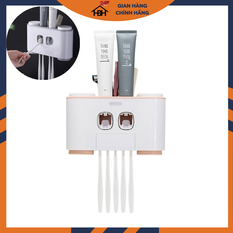 Bộ Nhả Kem Đánh Răng 2 Cốc Sang Trọng Tiện Lợi